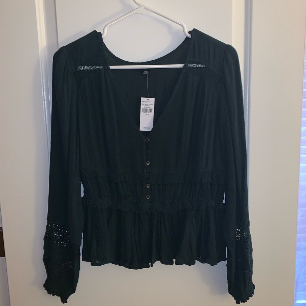 American Eagle - Teal Blouse - Size M